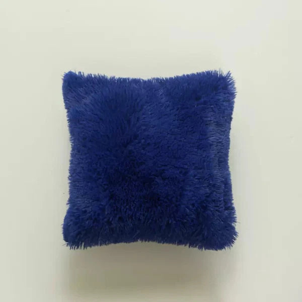 40CM x 40CM Fluffy Pillow Case Faux Soft Plush Cover Cushion Home Bed Sofa Decor