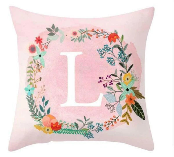 18inch Pink Letters Pillow Case Throw Sofa Home Decor Cushion Cover