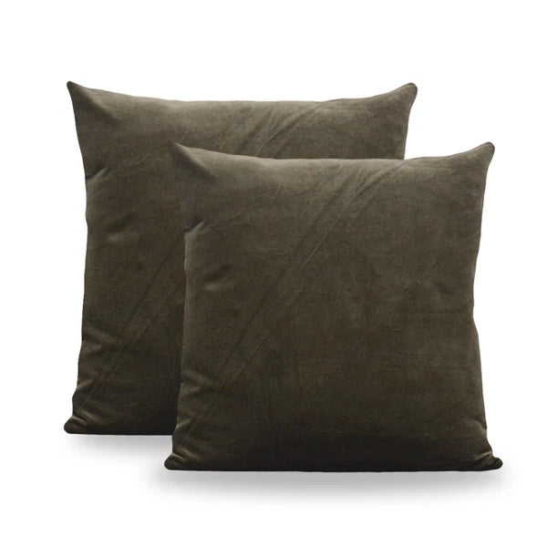 2-Pack Velvet Pillow Covers 18x18" | Soft Decorative Cushion Cases for Sofa/Bed