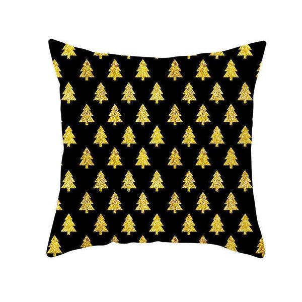 Christmas Deer Sofa Home Cover Pillow Case Throw Polyester Cushion Decor