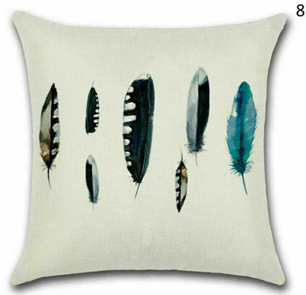 Decor Home Waist Stone Cover Feather Cushion Throw Pillow 18" Sofa Retro