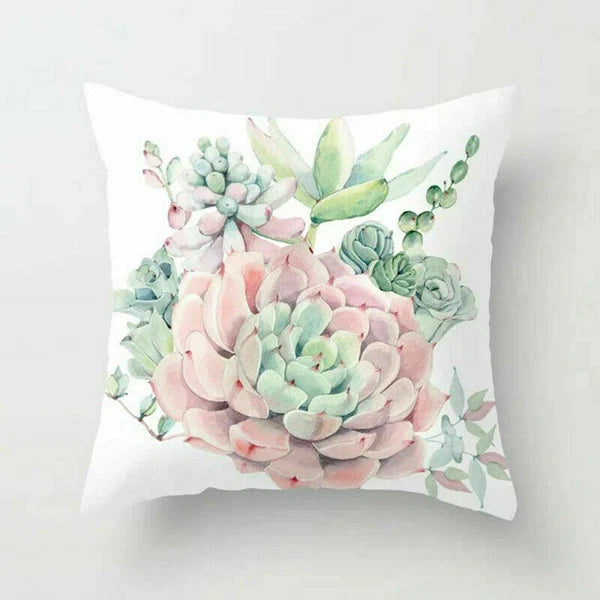 Rustic Flower 18inch Pillow Case Sofa Bed Cushion Cover Home Decor