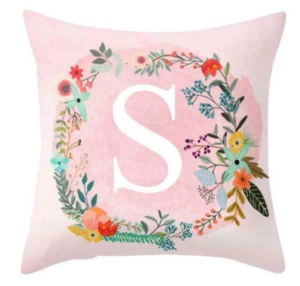 18inch Pink Letters Pillow Case Throw Sofa Home Decor Cushion Cover