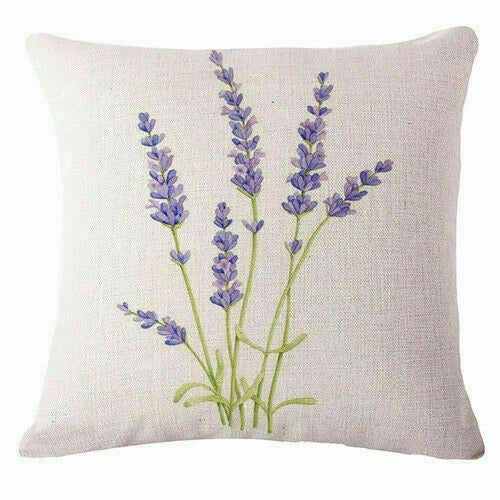 New Lavender Pillow Case Home Cover Cushion Sofa Decor Gift