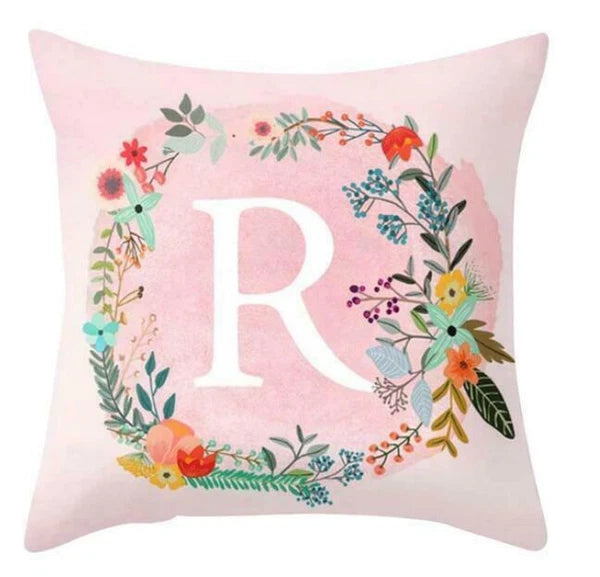 18inch Pink Letters Pillow Case Throw Sofa Home Decor Cushion Cover