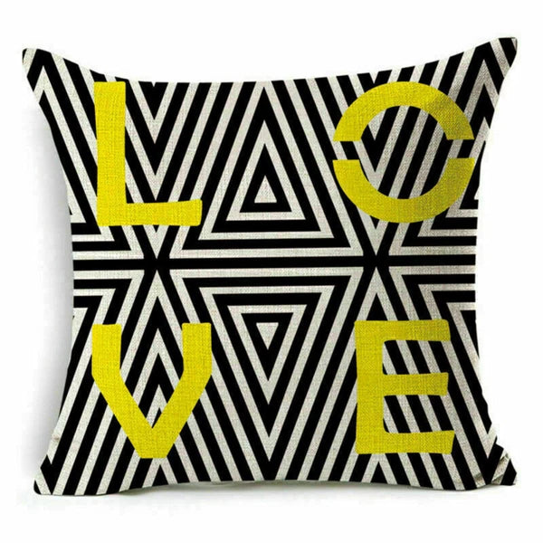 Cover Home Future Decor Waist Pillow Letter Case Cushion Sofa