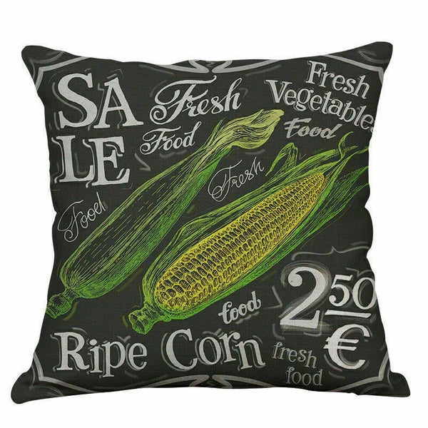 Decor Cushion Hand-painted Cover Vegetables Pillow Home Sofa Case