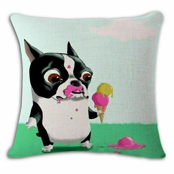 Decor Case Spoof 18" Cover Cushion Sofa Throw Home Pitbull