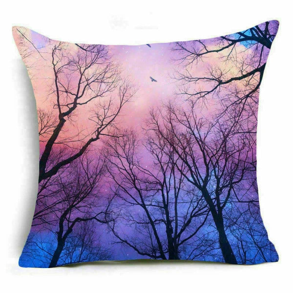 18'' Forest Plant pillow case sofa waist Home cover cushion Decor