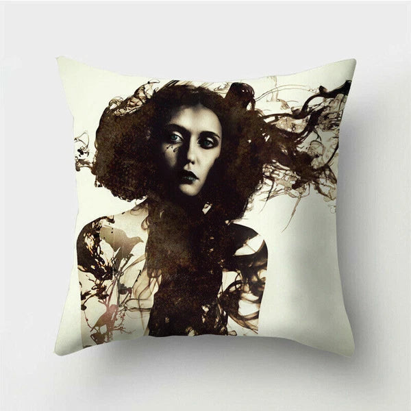 18'' Polyester Abstraction Sofa Pillow Case Cover Throw Waist Cushion Cover