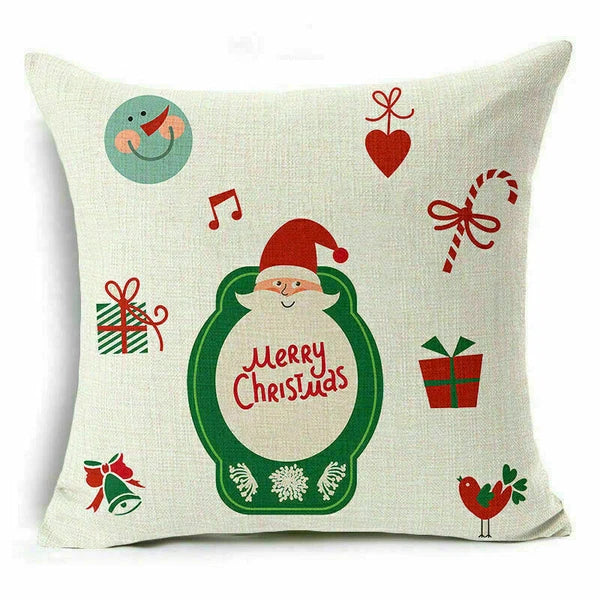 Decor Cushion 18" Pillow Cover Sofa Christmas Throw Style Home