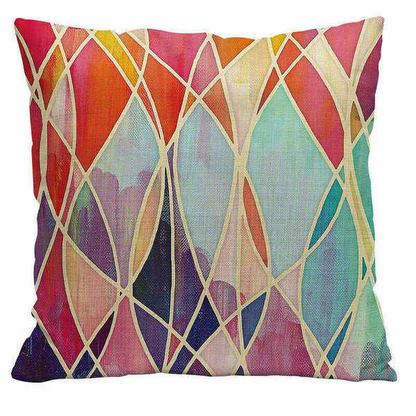 Decor Cushion Office Cover Case Sofa Geometry 18" Home Color
