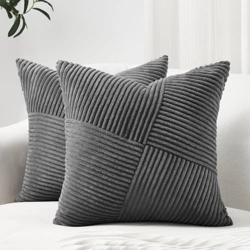 12x12 Inch Small Throw Pillow Covers Pack of 2 for Living Room Couch Bed Soft