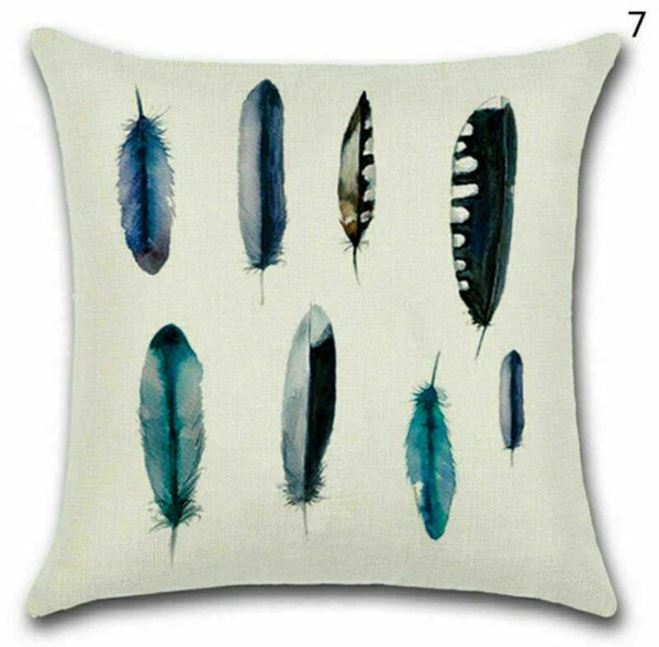 Decor Home Waist Stone Cover Feather Cushion Throw Pillow 18" Sofa Retro