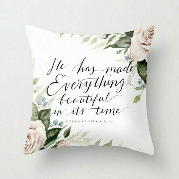 Rustic Flower 18inch Pillow Case Sofa Bed Cushion Cover Home Decor