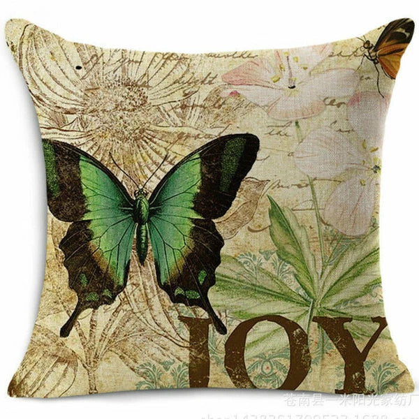 Memory Peacock & Flowers Home Decor Pillow Case Sofa Cushion Cover