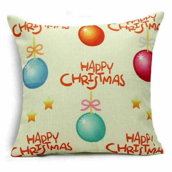 Decor Cushion 18" Pillow Cover Sofa Christmas Throw Style Home