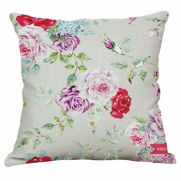 Decoration Cushion Cover Pillow Sofa Home Case Plants Office Green