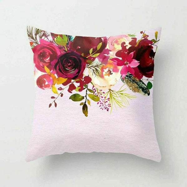 Rustic Flower 18inch Pillow Case Sofa Bed Cushion Cover Home Decor