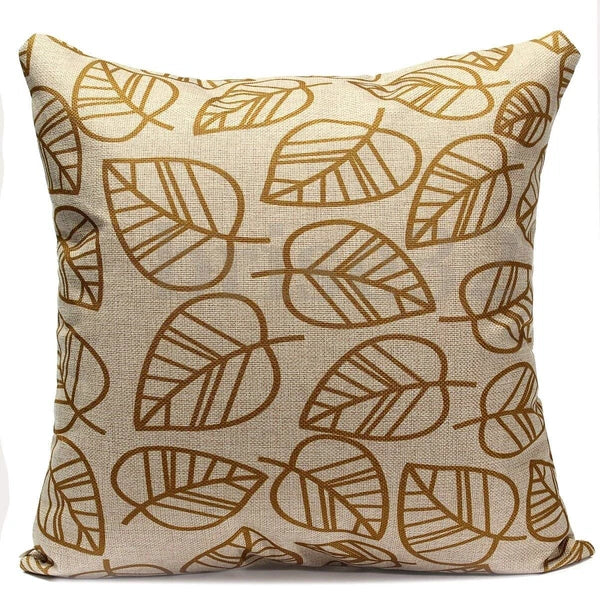 Leaves Feather   Cushion Cover Throw Pillow Case Home Sofa Car Decor