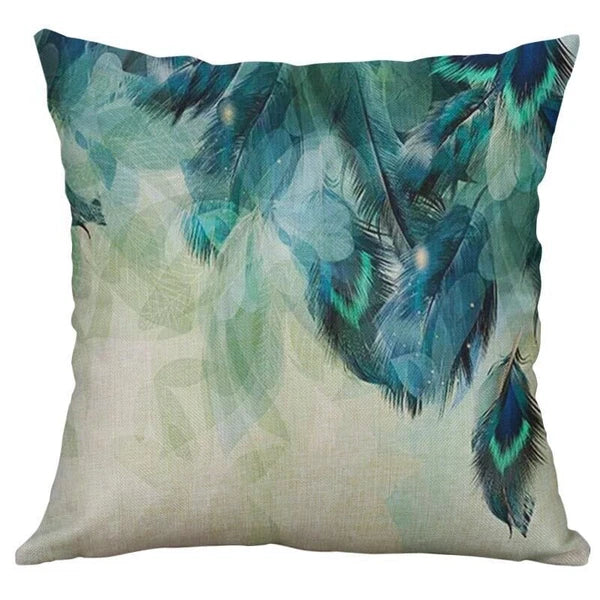 Leaves Feather   Cushion Cover Throw Pillow Case Home Sofa Car Decor