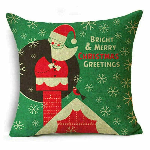 Decor Cushion 18" Pillow Cover Sofa Christmas Throw Style Home