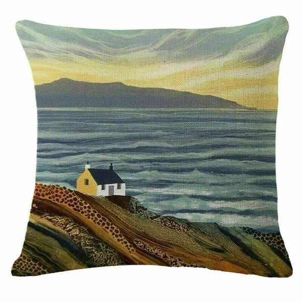 Decor Cushion Home Village Cover Sofa 18" Fashion Case Throw