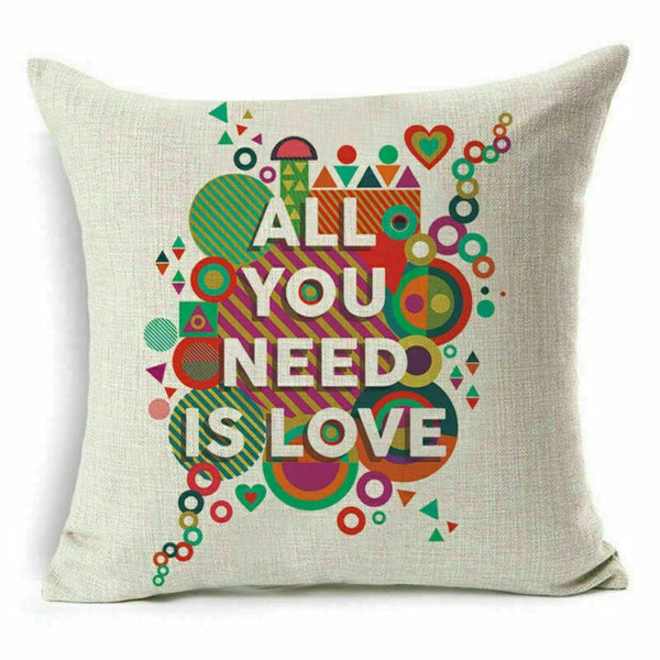 Cover Home Future Decor Waist Pillow Letter Case Cushion Sofa