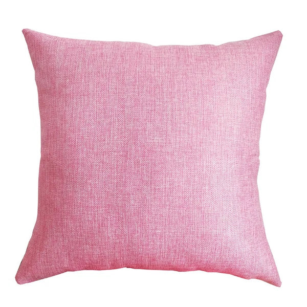 New 16*16" Plain Linen Cushion Cover Pillow Cases Home Sofa Decor Multicolor