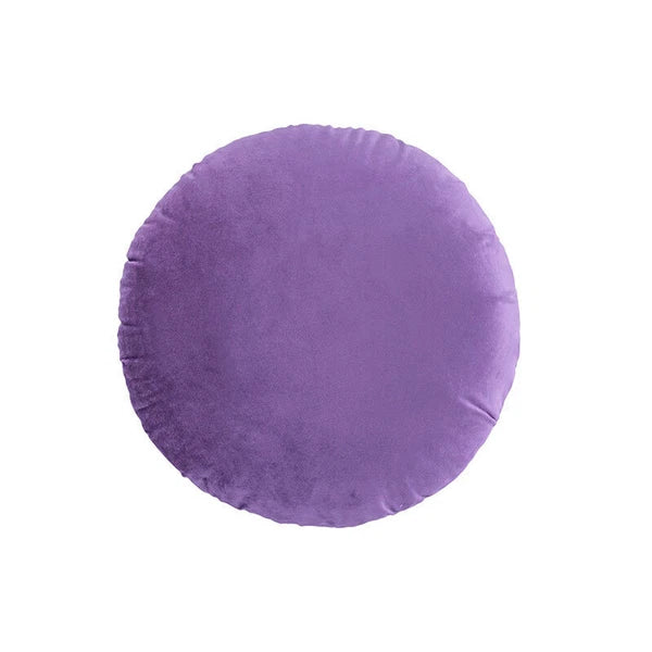 45cm Solid Color Round Cushion Cover Soft Velvet Pillowcase Sofa Bed Decor.