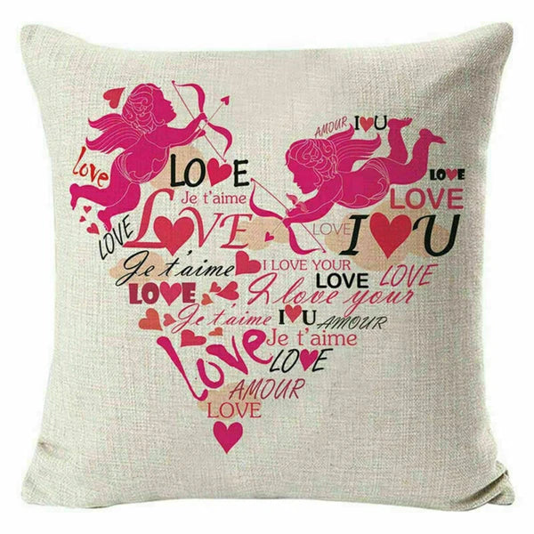 Cover Home Future Decor Waist Pillow Letter Case Cushion Sofa