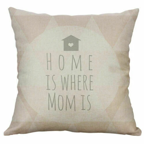 Love Letter Cover Pillow Case Print Home Cushion Cotton 18" Decor Sofa