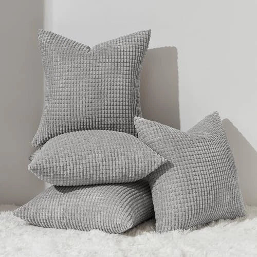 4 Packs Decorative Throw Pillow Covers 16x16 Inch for Living Room Couch Bed,