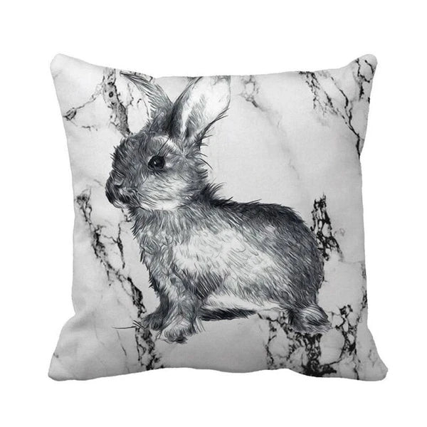 Easter Festival Rabbit Pillow Case Sofa Bed Home Decoration Cushion Waist Cover