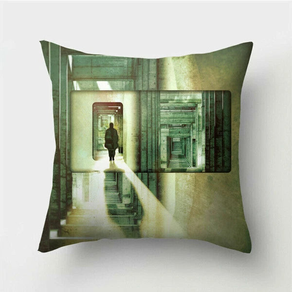 18'' Polyester Abstraction Sofa Pillow Case Cover Throw Waist Cushion Cover