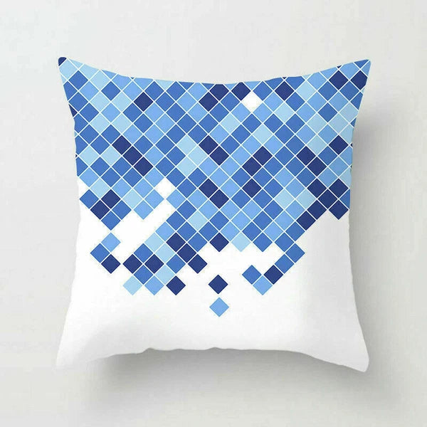 Polyester Geometric Sweet Pillow Case Sofa Waist Home Cover Cushion Decor 18"