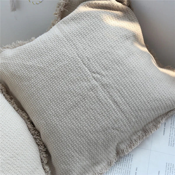 24x24in Linen Fabric Throw Pillow Cover Sofa Bed Cushion Covers Case Decorative