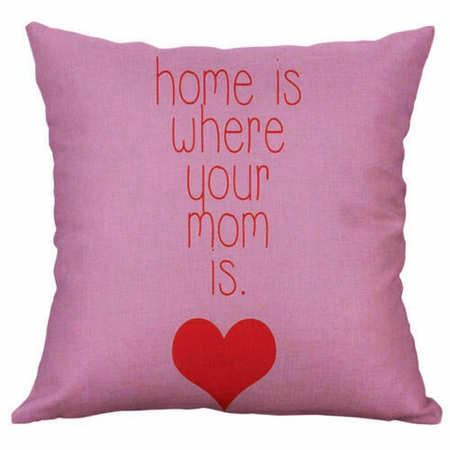Love Letter Cover Pillow Case Print Home Cushion Cotton 18" Decor Sofa