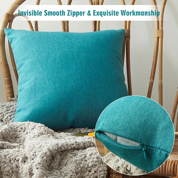 Home Use Sofa Living Room Bedside Back Cushion Cotton Linen Included Solid Color