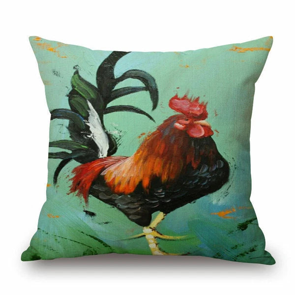 Memory Peacock & Flowers Home Decor Pillow Case Sofa Cushion Cover