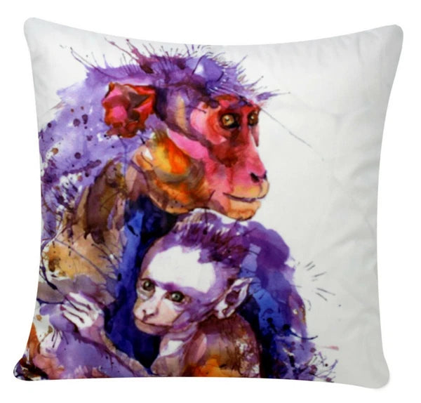 Cushion Cover Animal Print for Home Sofa Chair Bed Couch, Decorative Pillowcases