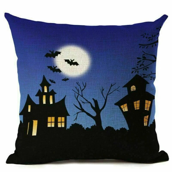 Decor Cushion Hallween Sofa Cover Cover Pumpkin 18"*18" Pillow Pillow Home Case