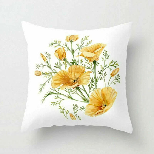 Rustic Flower 18inch Pillow Case Sofa Bed Cushion Cover Home Decor