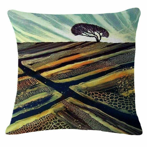 Decor Cushion Home Village Cover Sofa 18" Fashion Case Throw