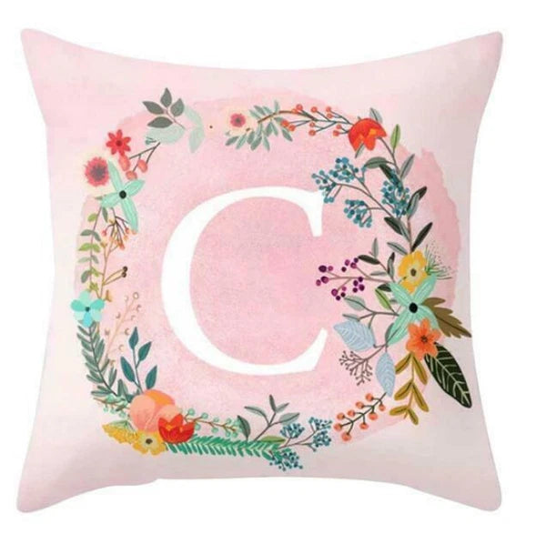 18inch Pink Letters Pillow Case Throw Sofa Home Decor Cushion Cover