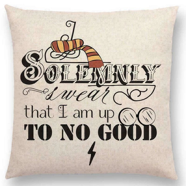 Pillow Series Sofa Letters Cushion Case Books Read Decorative Cover Study Time