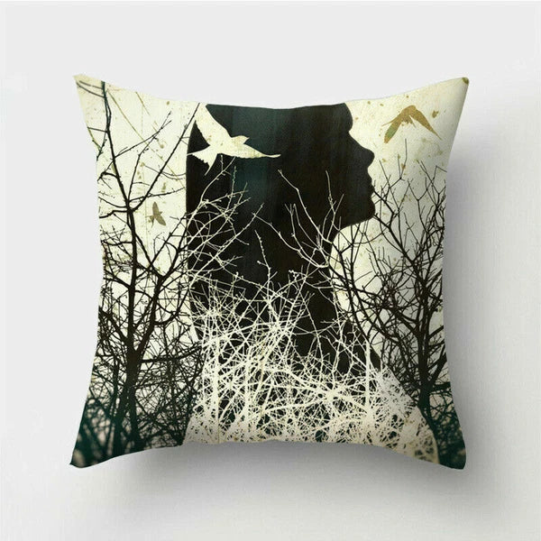 18'' Polyester Abstraction Sofa Pillow Case Cover Throw Waist Cushion Cover