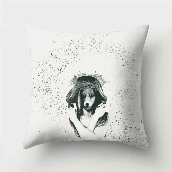 18'' Polyester Abstraction Sofa Pillow Case Cover Throw Waist Cushion Cover