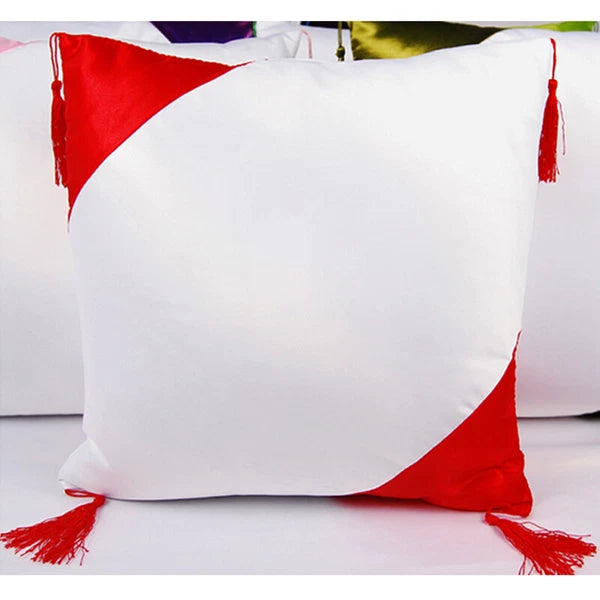 4Pcs 16"x16" Sublimation Blank Throw Pillow Case Cover for Sofa Bed Car Decor