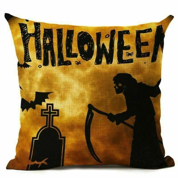 Decor Cushion Hallween Sofa Cover Cover Pumpkin 18"*18" Pillow Pillow Home Case